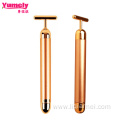 T Shape 24k Golden Stick Facial Roller Massager